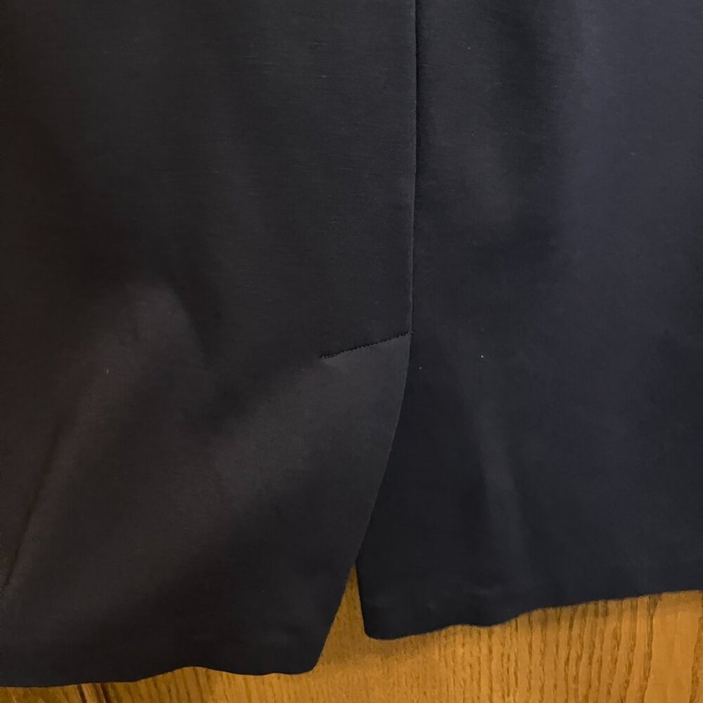 Ashley Stewart Navy Midi Pencil Skirt Size 16 - Picture 3 of 5